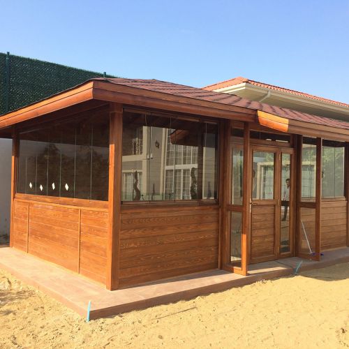 Kış Bahçesi- Pelican Hill Batı Mahal | Ayancık Ahşap | Bio Pellet - Lambri - Yalı Baskı