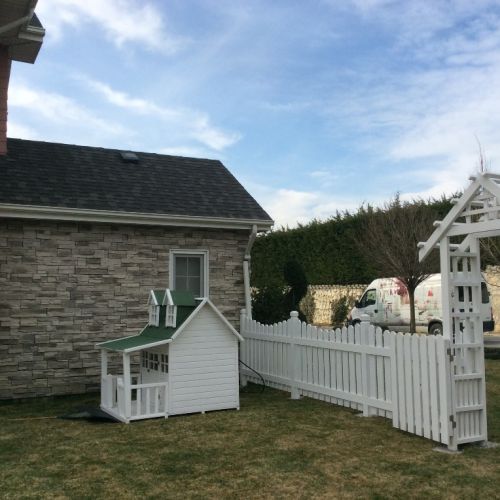 Özel Kedi Kulübesi ve çitler - Sunflower Evleri | Ayancık Ahşap | Bio Pellet - Lambri - Yalı Baskı