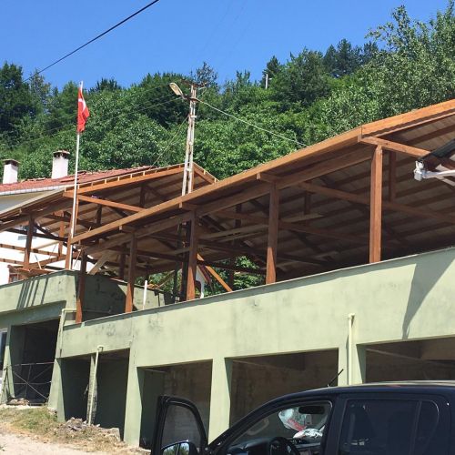 Veranda Projesi | Ayancık Ahşap | Bio Pellet - Lambri - Yalı Baskı